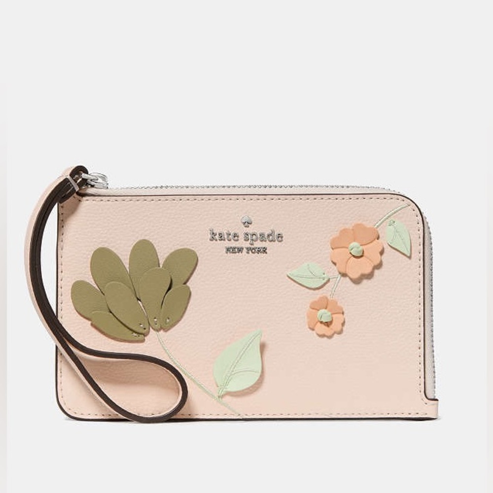 🌸kate spade🌸 Lucy Floral Small Card Holder Wristlet BRAND NEW 🌸🌸🌸